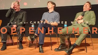 OPPENHEIMER talk with Robert Downey Jr Cillian Murphy Christopher Nolan  February 8 2024 4K [upl. by Demetra]