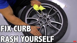 Fix Curb Rash Wheels at Home  Tutorial [upl. by Ellehcem287]