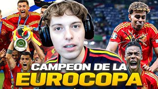 REACCION A ESPAÑA CAMPEON DE LA EUROCOPA 2024 LA 4TA COPA DE LA ROJA  MEMORIAS DEL FUTBOL [upl. by Ecyak]