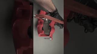 Installing a New Brake Pad Into a Caliper  PowerStop shorts diy [upl. by Ailugram928]