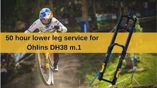 50 hour lower service for Öhlins DH38 m1 downhill fork [upl. by Siddra345]