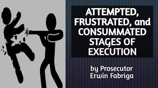 Attempted Frustrated and Consummated Stages of Execution Article 6 of the Revised Penal Code [upl. by Nahttam516]