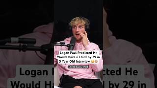 Logan Paul predicted he would have a child in 5 years 😳👶🏼 loganpaul pregnant genderreveal [upl. by Nalyak]