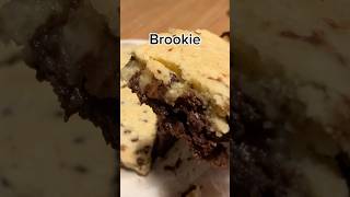 Brookie 🍪 shorts foodshorts food recipe baking chocolate nutella eat cooking cake [upl. by Cattima208]