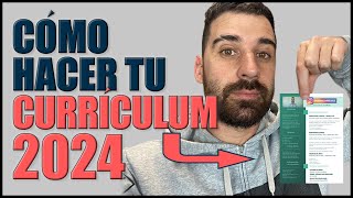 Cómo hacer un BUEN CURRÍCULUM 2024  FÁCIL y rápido  PLANTILLAS  Pasar ATS  Descripción apartados [upl. by Ardnuasak]