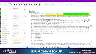 CAF 5 Sir Adnan Rauf Lecture MCQs IAS 21 Test 5 Discussion [upl. by Scrivens515]