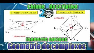 chimie de coordination  descriptive  SMC S6  part 22  Idée sur les isomerie optique [upl. by Marelda860]