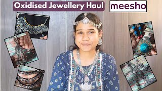 Meesho Oxidized Jewelry Haul amp TryOn meesho haul viralvideo onlineshopping fashion [upl. by Delia]