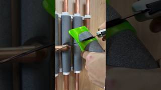 How to lag copper pipes like a pro asmr asmrsounds diy howto subscribe youtubeshorts tools [upl. by Annahsed206]