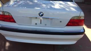 2001 BMW 740IL WHITE SACRAMENTO CALIFORNIA [upl. by Tarton]