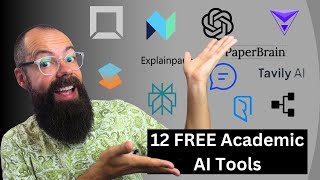 2024 Twelve Best FREE AI tools for Academic Research and Researchers [upl. by Glassman]