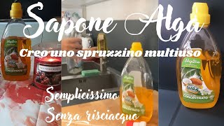 SAPONE ALGACome creo il mio spruzzino multiuso senza risciacquo [upl. by Attennaj]