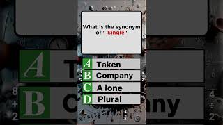 What Is the Best Synonym for Single youtubeshorts shortsviral [upl. by Blair]