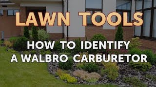 How to Identify a Walbro Carburetor [upl. by Aiht]