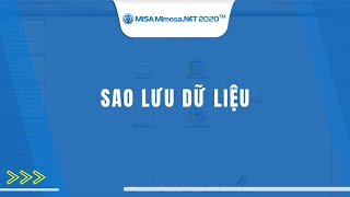 Sao lưu dữ liệu  MISA MIMOSANET [upl. by Thorncombe357]