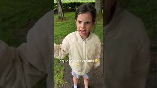 Eightyearold twins rant over ice cream prices in Burnley England goes viral [upl. by Anegal184]