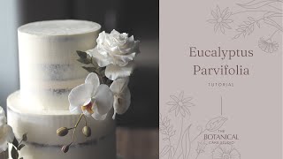 Gumpaste Eucalyptus Parvifolia Sugar Foliage Tutorial Gumpaste  Flower Paste [upl. by Domenico]