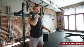 Ironmaster Kettlebell Clean amp Press Tutorial [upl. by Nnylkcaj]