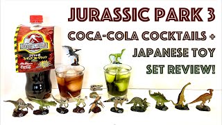 Japanese Jurassic Park 3 CocaCola Kaiyodo Special Figure Collection Lawson figure set review [upl. by Aikemehs]