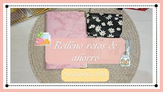 Relleno retos de ahorro noviembre 2024💶  Sistema de ahorro💰 [upl. by Elauqsap]