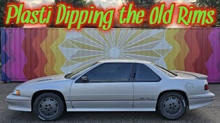 Plasti Dipping the old Lumina Z34 wheels [upl. by Weight]