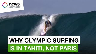 Paris Olympics 2024 How Tahiti is the perfect location for surfing waves [upl. by Lehteb]