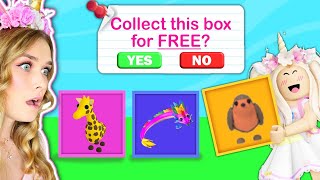 Pick A FREE Box In Adopt Me Roblox [upl. by Eahsram]