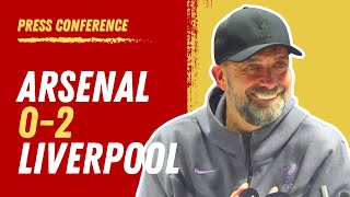 Arsenal 02 Liverpool  Jurgen Klopp Press Conference [upl. by Brine]