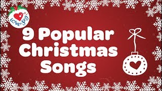 Top 9 Christmas Songs and Carols with Lyrics [upl. by Louis]