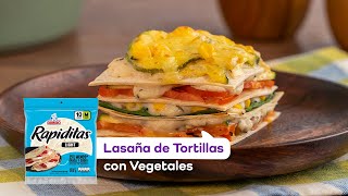 Receta de Lasaña de Tortillas y Vegetales [upl. by Brietta]