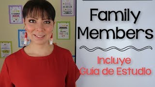 MIEMBROS DE LA FAMILIA EN INGLÉS Y SU PRONUNCIACIÓN [upl. by Iknarf]