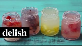 How To Make Slushy Margarita Shots  Delish [upl. by Cordle]