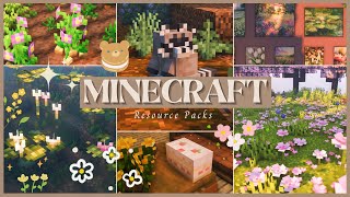 Top 10 Most Beautiful Resourcepacks 🍃  Minecraft Texturepack Review [upl. by Davison360]