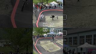 MTB VS Skateboard on Pumptrack [upl. by Nwad]