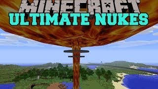 Minecraft ULTIMATE NUKES NUKE AND TZAR BOMBA HUGE EXPLOSIONS Mod Showcase [upl. by Nettie]