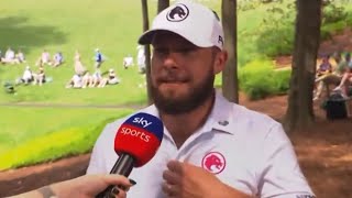 Tyrrell Hatton stuns interviewer with shock Masters admission live on TV [upl. by Leanora386]