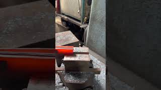 How to Forge a Knife from Ironsurvivalgearartisanknivesforgedknifedamacsustrandingshortsviral [upl. by Meer798]