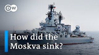 Russian warship Moskva sinks in Black Sea What does it mean  DW News [upl. by Hallimaj]