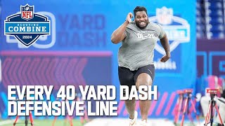 Every Defensive Linemans 40 Yard Dash [upl. by Manheim712]