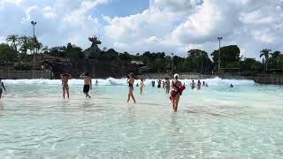 Disney’s Typhoon Lagoon Wave Pool  Florida Water Park [upl. by Fidelia]