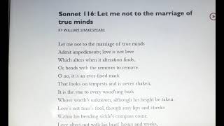 sonnet116  Shakespeares most important sonnet series3 [upl. by Sigmund]