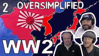 WW2  OverSimplified Part 2 REACTION  OFFICE BLOKES REACT [upl. by Meraree]