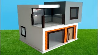 Como hacer una CASA en miniatura con CARTON pluma [upl. by Ax467]