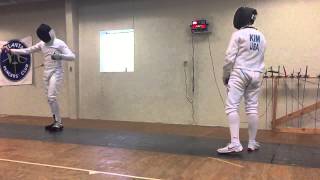 AFC Grand Prix Open Epee Final Luben Jelezarov v Dylan Kim 32215 [upl. by Hagai]