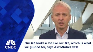 Our Q3 looks a lot like our Q2 which is what we guided for says AkzoNobel CEO [upl. by Erdnaek]