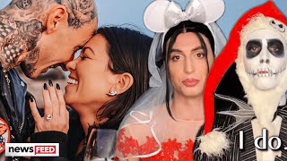 Kourtney Kardashian amp Travis Barker REACT To Wedding Fan Prediction [upl. by Ettennej]