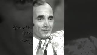 quotEmmenezmoiquot performance de 1972 par Charles Aznavour charlesaznavour emmenezmoi audioofficiel [upl. by Nimaynib]