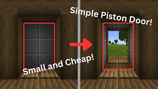 How to Build an EASY 2x3 Piston Door in Minecraft [upl. by Niawd]