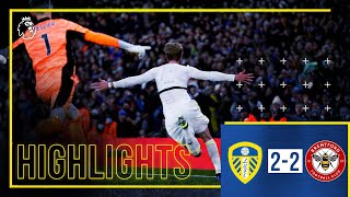 BAMFORD EQUALISES IN LAST MINUTE Highlights Leeds United 22 Brentford  Premier League [upl. by Gurango]