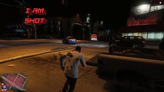 GTA  V GRAND THEFT AUTO 96 I AM SHOT [upl. by Ellerahc510]